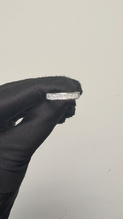 Platinum approx. 1.42ctw Diamond Wedding Band