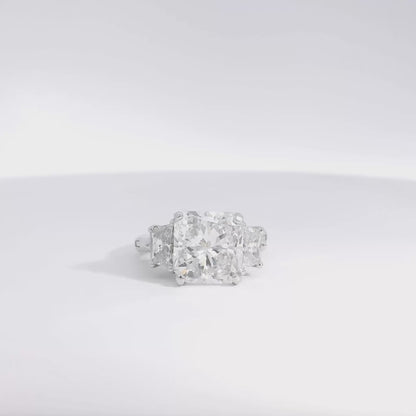 14k White Gold GIA Certified 5.03ct Diamond Engagement Ring