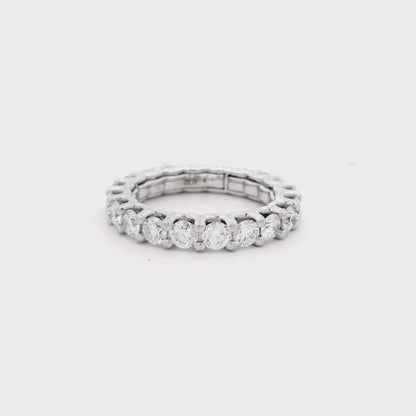 14k White Gold 2.80ctw Round Brilliant Diamond Eternity Ring