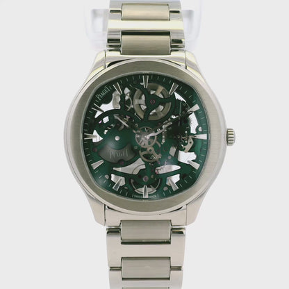 Piaget G0A47008 Polo Skeleton Stainless Steel Green Dial Watch
