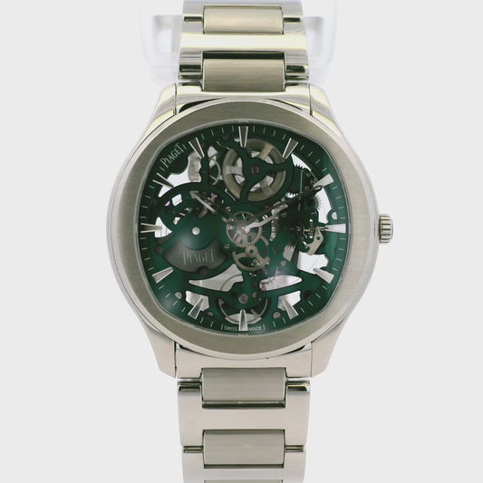 Piaget G0A47008 Polo Skeleton Stainless Steel Green Dial Watch