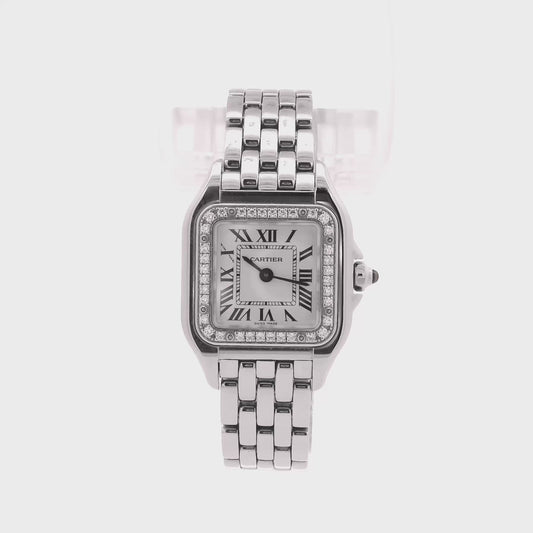 Cartier Panthere de Cartier W4PN0016 29mm Stainless Steel with White Dial Watch