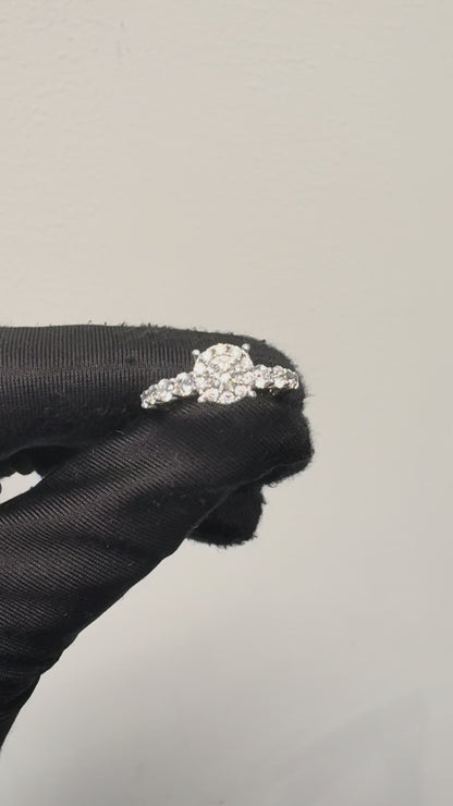14k White Gold approx. 0.80ctw Diamond Engagement Ring