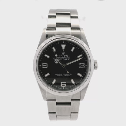 Rolex 114270 Explorer Stainless Steel Black Dial Watch