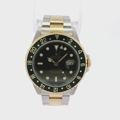 Rolex 16713 GMT-Master 18k Yellow Gold and Stainless Steel Watch
