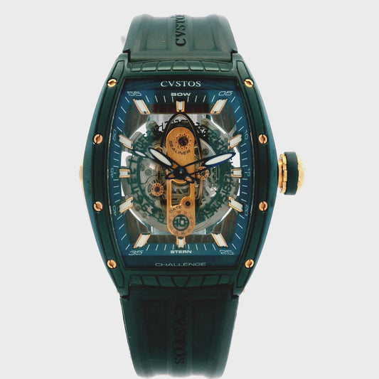 Cvstos Challenge Sealiner II Automatic Skeleton Dial Two-Tone Titanium Watch