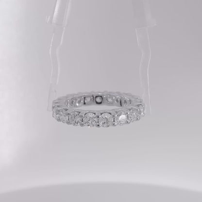 14k White Gold 1.33ct Lab Grown Diamond Eternity Ring