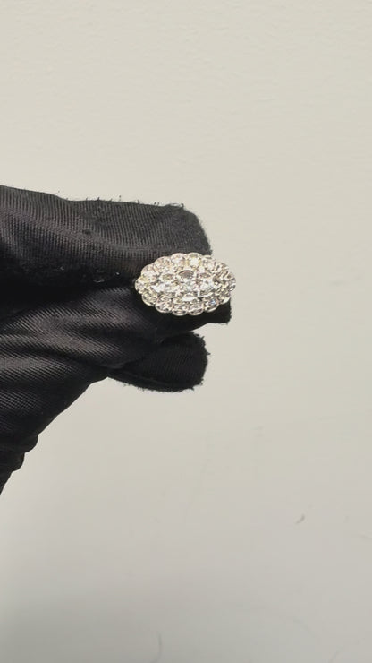 14k White Gold Vintage Style 0.50ctw Diamond Ring