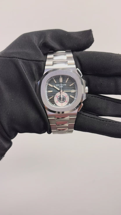 Patek Philippe 5980/1A 001 Nautilus Blue Dial Stainless Steel Watch