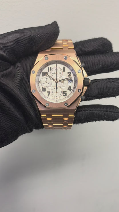 Audemars Piguet 26470OR “Brick” Royal Oak 18k Rose Gold 42mm Watch