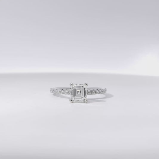 18k White Gold 1.15ct Diamond Engagement Ring