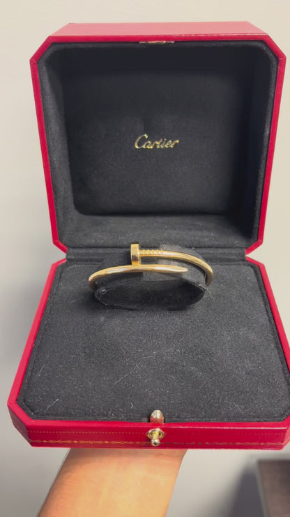 Cartier 18k Yellow Gold Juste Un Clou (Nail) Bangle 