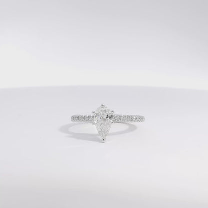 14k White Gold 0.70ct GIA Certified Diamond Engagement Ring