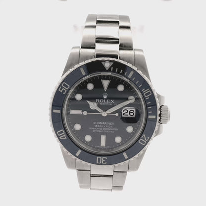 Rolex 116619 Submariner "Smurf" Blue Dial and Bezel Watch