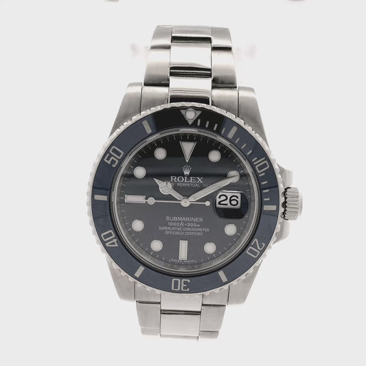 Rolex 116619 Submariner "Smurf" Blue Dial and Bezel Watch