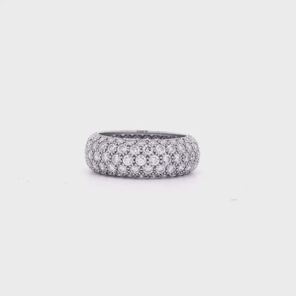 Tiffany&co Platinum 3.30ctw 'Soleste' Diamond Band Ring