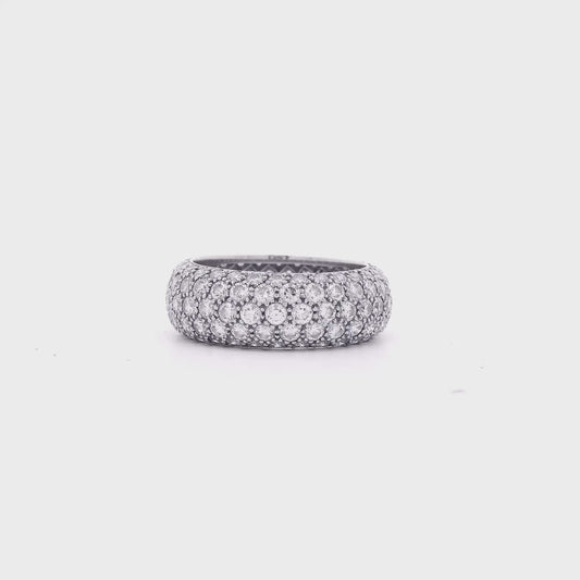 Tiffany&co Platinum 3.30ctw 'Soleste' Diamond Band Ring