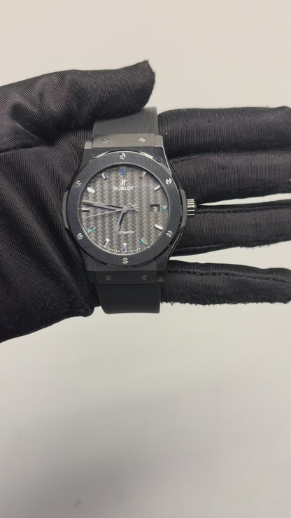 Hublot 565.CM.1771.RX Classic Fusion Black Magic 38mm Black Carbon Watch