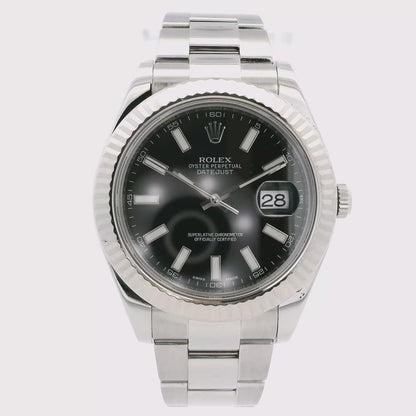 Rolex 116334 Datejust on Oyster Bracelet Watch
