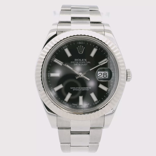 Rolex 116334 Datejust on Oyster Bracelet Watch