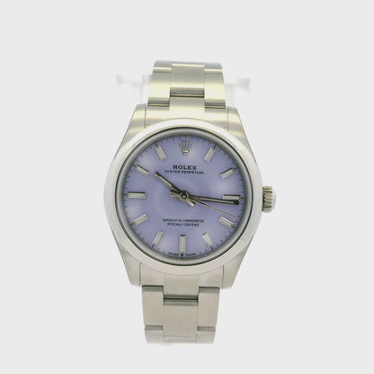 Rolex 277200 Oyster Perpetual 31mm Lavender Dial Watch