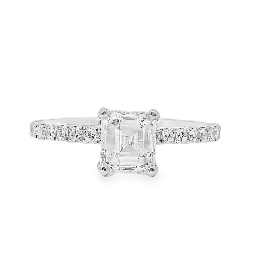 18k White Gold 1.15ct Diamond Engagement Ring