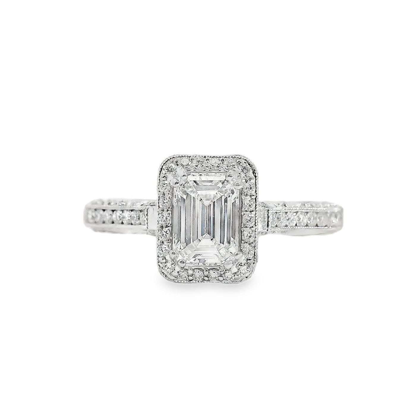 18k White Gold GIA Certified 1.01ct Diamond Engagement Ring