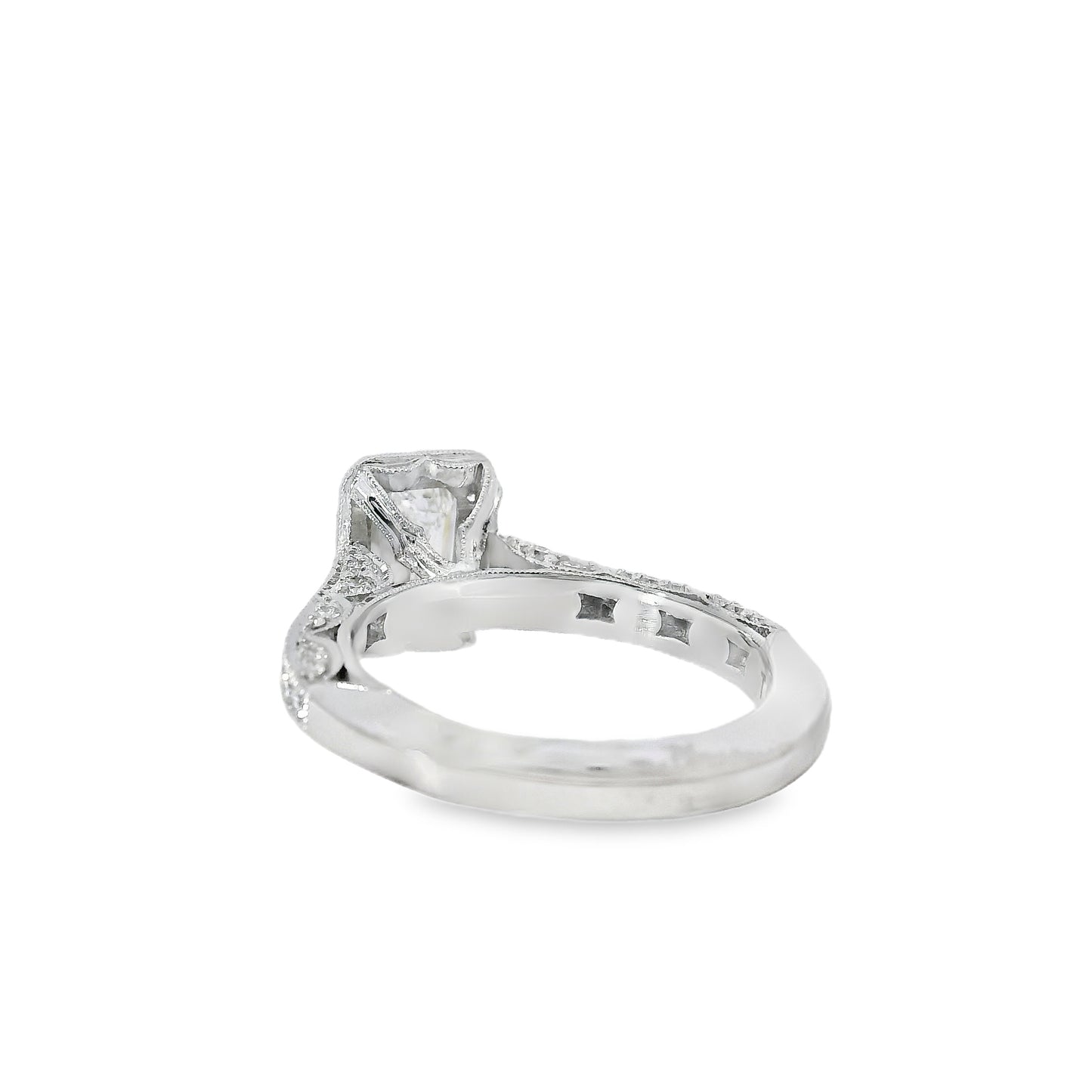 18k White Gold GIA Certified 1.01ct Diamond Engagement Ring