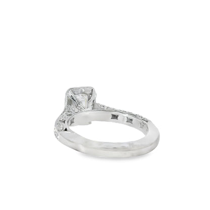 18k White Gold GIA Certified 1.01ct Diamond Engagement Ring
