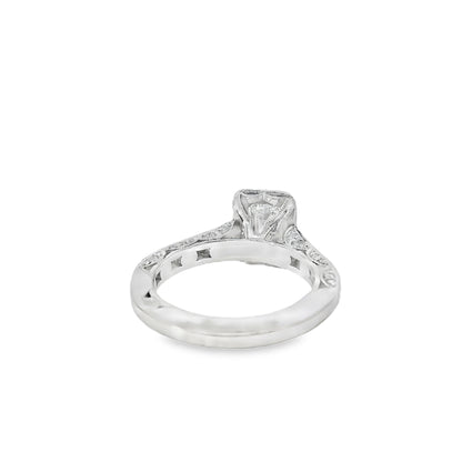 18k White Gold GIA Certified 1.01ct Diamond Engagement Ring