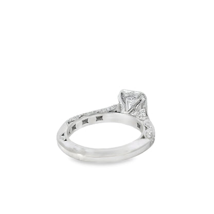 18k White Gold GIA Certified 1.01ct Diamond Engagement Ring