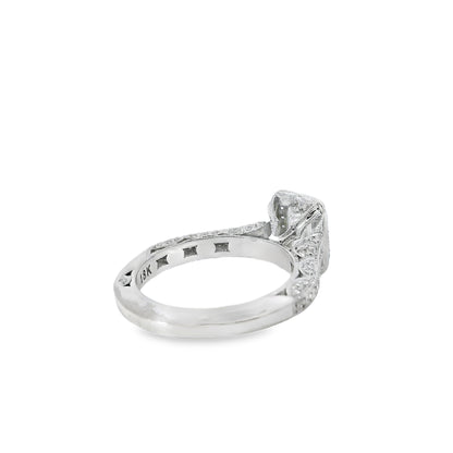 18k White Gold GIA Certified 1.01ct Diamond Engagement Ring