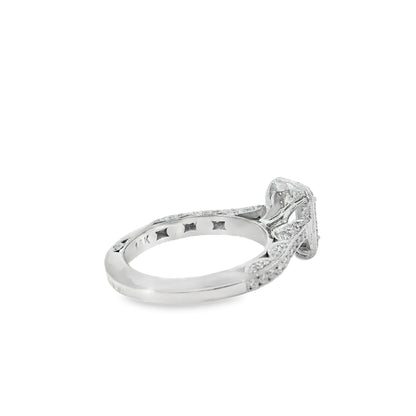 18k White Gold GIA Certified 1.01ct Diamond Engagement Ring