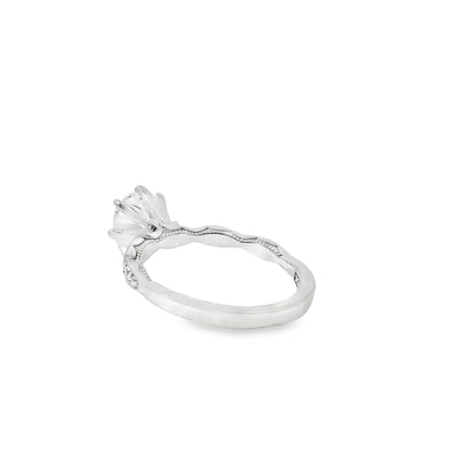 18k White Gold GIA Certified 1.71ct Pear Cut Diamond Engagement Ring