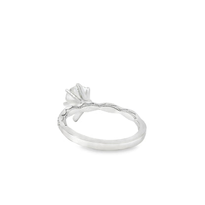 18k White Gold GIA Certified 1.71ct Pear Cut Diamond Engagement Ring