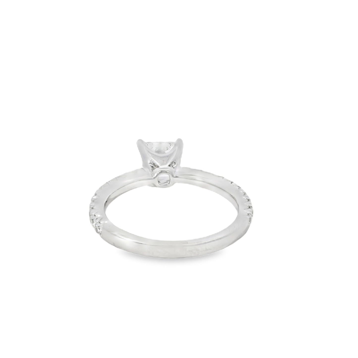 18k White Gold 1.93ctw Princess Cut Diamond Engagement Ring