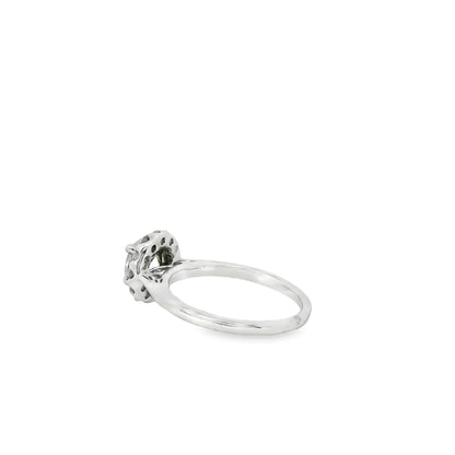 14k White Gold GIA Certified 1.02ct Round Brilliant Cut Diamond Engagement Ring