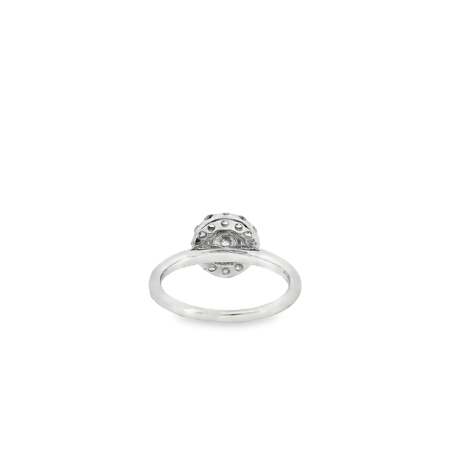 14k White Gold GIA Certified 1.02ct Round Brilliant Cut Diamond Engagement Ring