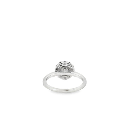 14k White Gold GIA Certified 1.02ct Round Brilliant Cut Diamond Engagement Ring