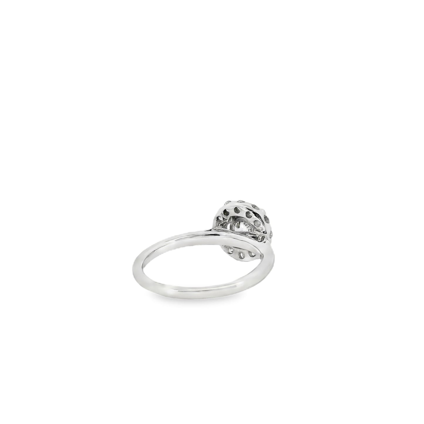 14k White Gold GIA Certified 1.02ct Round Brilliant Cut Diamond Engagement Ring