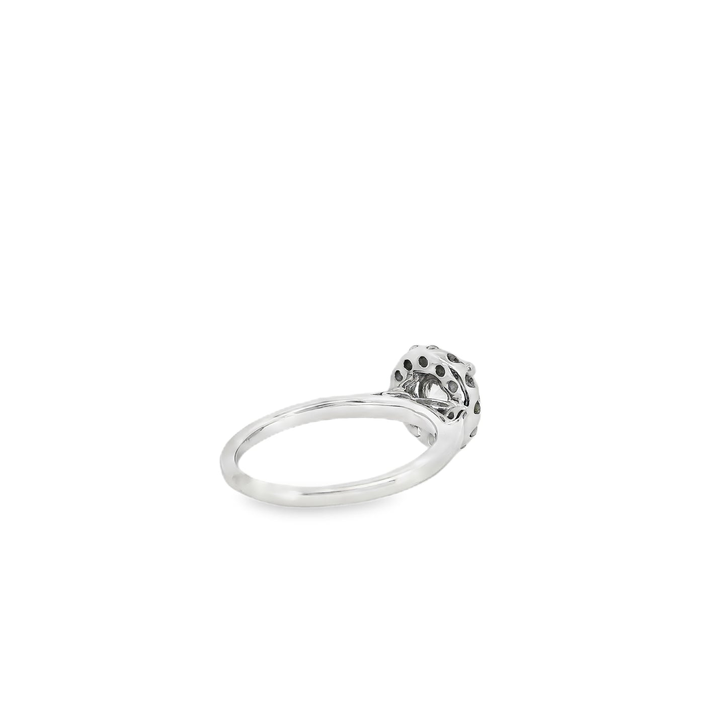 14k White Gold GIA Certified 1.02ct Round Brilliant Cut Diamond Engagement Ring
