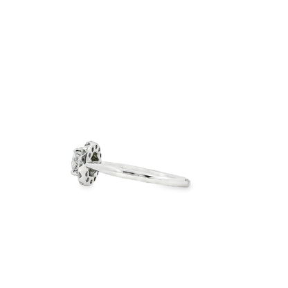 14k White Gold GIA Certified 1.02ct Round Brilliant Cut Diamond Engagement Ring