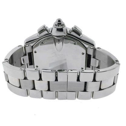 Cartier 2618 Roadster Stainless Steel Silver Chronograph Dial Watch