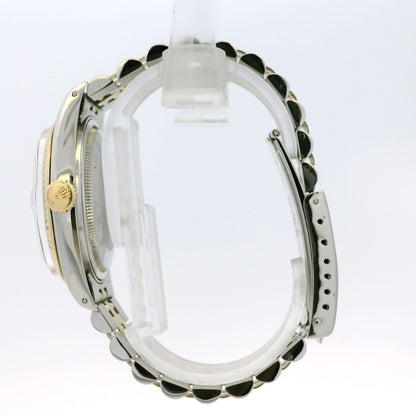 Rolex 16013 Datejust on Two Tone Jubilee and Champagne Dial Watch