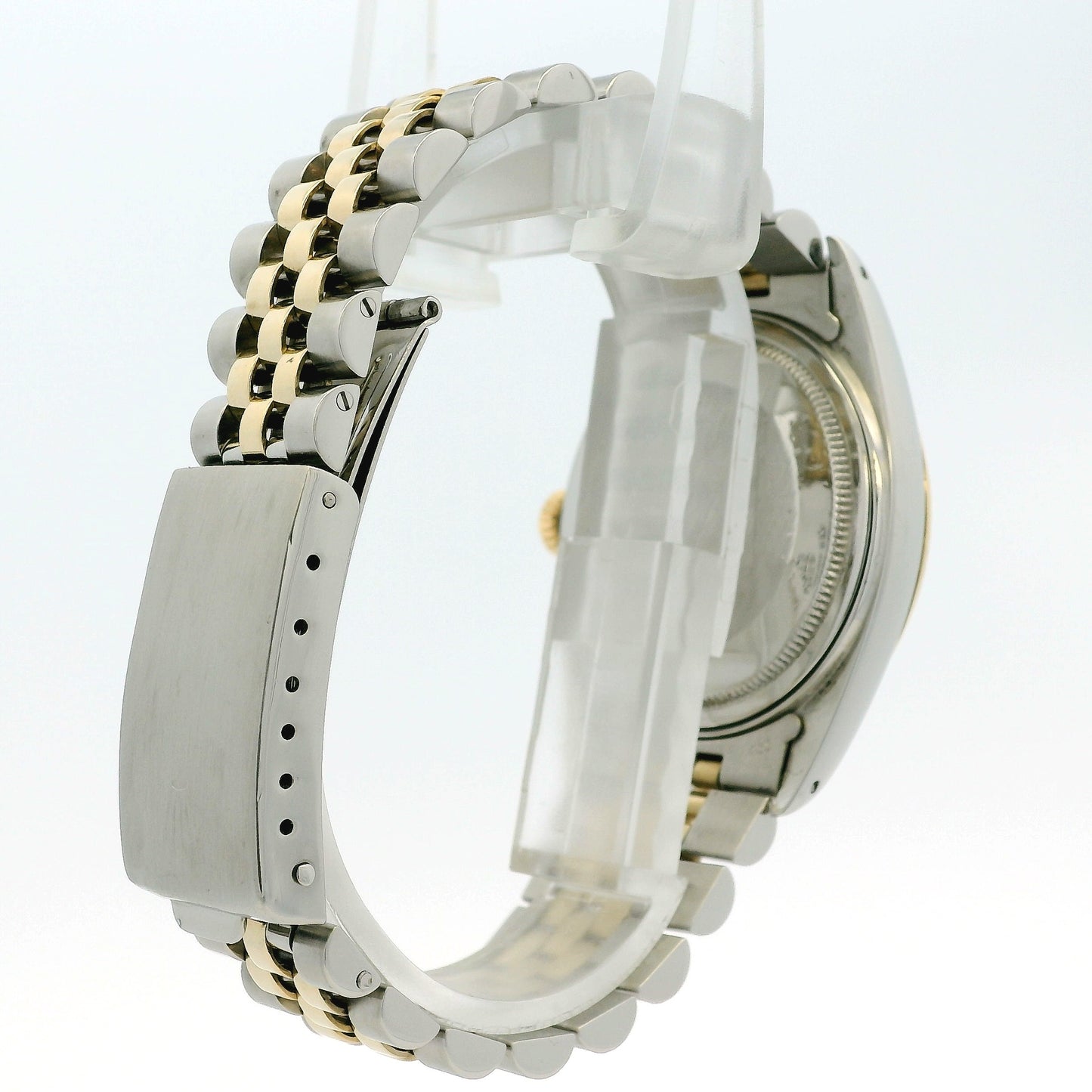 Rolex 16013 Datejust on Two Tone Jubilee and Champagne Dial Watch