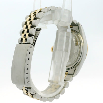 Rolex 16013 Datejust on Two Tone Jubilee and Champagne Dial Watch