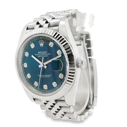 Rolex 126334 Oyster Perpetual Datejust Stainless Steel 41mm Blue Dial Watch