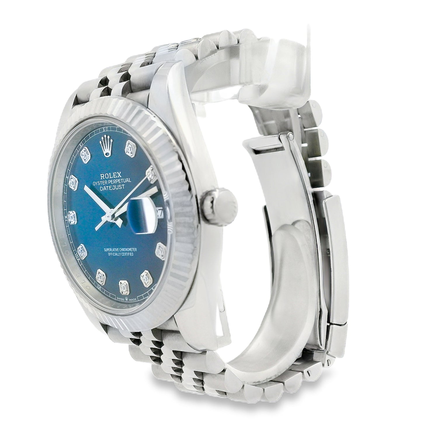 Rolex 126334 Oyster Perpetual Datejust Stainless Steel 41mm Blue Dial Watch