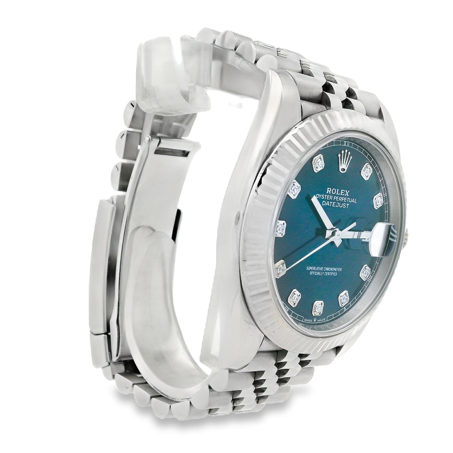 Rolex 126334 Oyster Perpetual Datejust Stainless Steel 41mm Blue Dial Watch