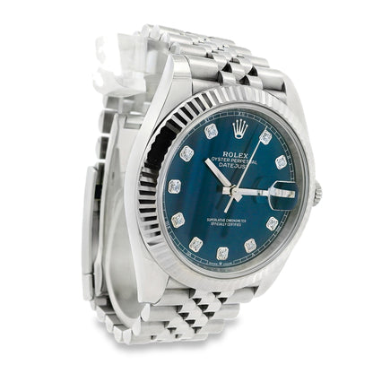Rolex 126334 Oyster Perpetual Datejust Stainless Steel 41mm Blue Dial Watch